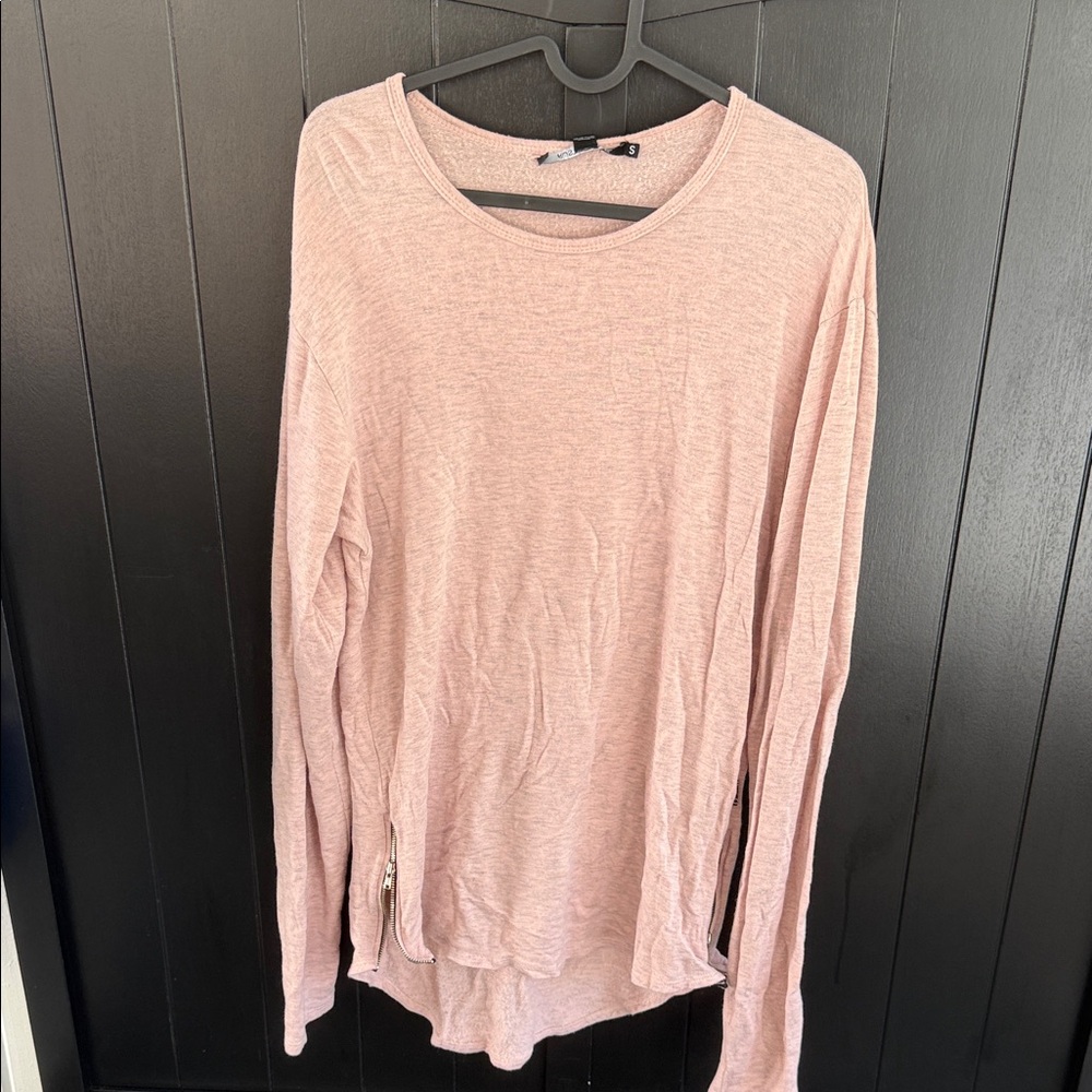 Men's Light Pink Long Sleeve Tee